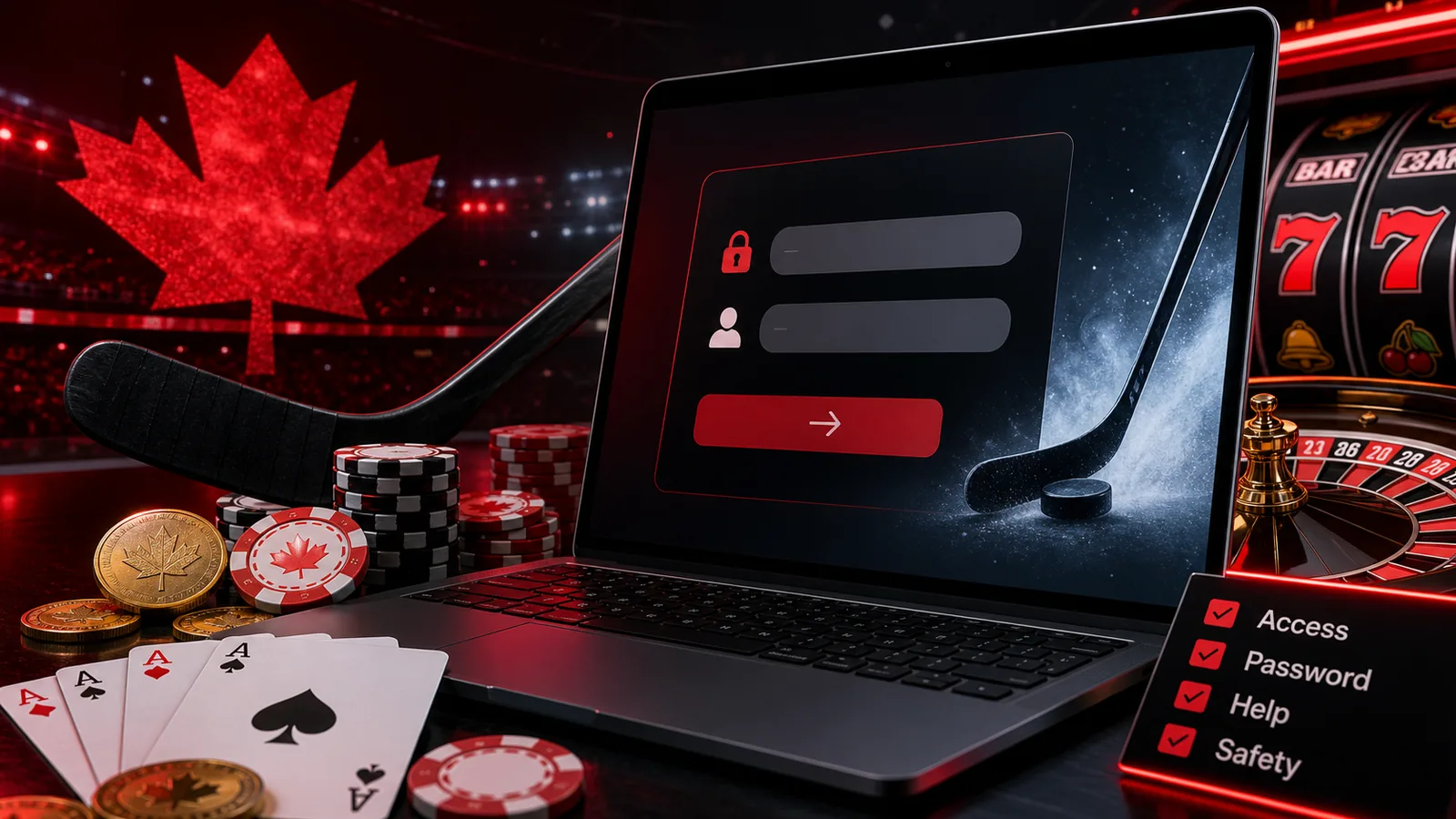 Login content banner
